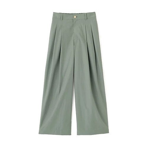 【ヒューマンウーマン/HUMAN WOMAN】の綿ナイロンタッサータックワイドパンツ 人気、トレンドファッション・服の通販 founy(ファニー) 　ファッション　Fashion　レディースファッション　Fashion for Women　パンツ　Pants & Trousers　おすすめ　Recommended / Our Picks　コンパクト　Compact, Small Size　スタンダード　Standard, Basic　ダブル　Double, Double-Breasted　ポケット　Pocket, Pocket Detail　ワイド　Wide, Wide Fit　other-3|ID: prp329100004624658 ipo3291000000033216075
