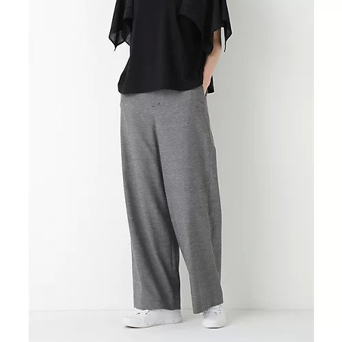 【ヒューマンウーマン/HUMAN WOMAN】のシェルタリングドライオックスセミワイドパンツ インテリア・キッズ・メンズ・レディースファッション・服の通販 founy(ファニー) 　ファッション　Fashion　レディースファッション　Fashion for Women　パンツ　Pants & Trousers　おすすめ　Recommended / Our Picks　シンプル　Simple, Minimal　ジャケット　Jacket, Outerwear　スウェット / スエット　Sweatshirt, Sweatwear　スタンダード　Standard, Basic　ベーシック　Basic, Essential　吸水　Absorbent, Quick-Dry　グレーシャンブレー|ID: prp329100004624660 ipo3291000000033216086