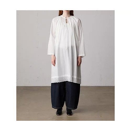 【ミディウミ/MidiUmi】のヘムレーススモックワンピース インテリア・キッズ・メンズ・レディースファッション・服の通販 founy(ファニー) 　ファッション　Fashion　レディースファッション　Fashion for Women　ワンピース　Dresses　おすすめ　Recommended / Our Picks　レース　Lace, Lace Fabric　ヴィンテージ　Vintage Style　エレガント 上品　Elegant　冬　Winter / This Winter　夏　Summer　秋　Autumn　オフホワイト|ID: prp329100004624669 ipo3291000000033216154