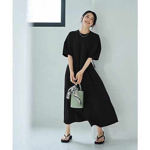 【スタイルデリ/STYLE DELI】の【匠ジョーゼット】ウエストカーブワンピース インテリア・キッズ・メンズ・レディースファッション・服の通販 founy(ファニー) 　ファッション　Fashion　レディースファッション　Fashion for Women　ワンピース　Dresses　エレガント 上品　Elegant　軽量　Lightweight, Ultra Light　サテン　Satin, Glossy Fabric　ジョーゼット　Georgette, Semi-Sheer Fabric　ストレッチ　Stretch, Stretchy Fabric　スニーカー　Sneakers, Trainers　スリーブ　Sleeve, Long Sleeve / Short Sleeve　デスク　Desk, Work Desk　ドレス　Dress, One-Piece　ネックレス　Necklace, Pendant Necklace　長袖　Long Sleeve, Full Sleeve　バランス　Balance, Style Balance　フォルム　Silhouette, Form　フレア　Flare, Flared　リボン　Ribbon, Bow　ワーク　Workwear, Utility Style　冬　Winter / This Winter　A/W・秋冬　Autumn/Winter　夏　Summer　ビジネス 仕事 通勤　Business / Work / Commuting　ブラック|ID: prp329100004624672 ipo3291000000033216170