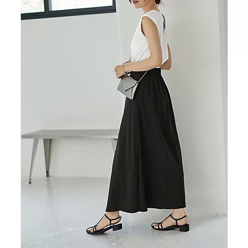 【スタイルデリ/STYLE DELI】のはだけないラップ風Aラインスカート 人気、トレンドファッション・服の通販 founy(ファニー) 　ファッション　Fashion　レディースファッション　Fashion for Women　スカート　Skirts　Aライン・フレアスカート　A-Line & Flared Skirts　秋　Autumn　軽量　Lightweight, Ultra Light　シンプル　Simple, Minimal　ストレッチ　Stretch, Stretchy Fabric　スニーカー　Sneakers, Trainers　ドレープ　Drape, Draping Fabric　フォルム　Silhouette, Form　フレア　Flare, Flared　フロント　Front, Front Design　ペチコート　Petticoat, Underskirt　マキシ　Maxi, Full Length　ラップ　Wrap, Wrap Design　夏　Summer　エレガント 上品　Elegant　other-3|ID: prp329100004624774 ipo3291000000033217349