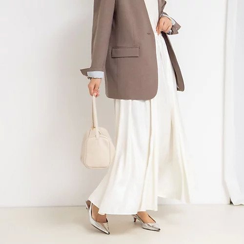 【ノーリーズソフィー/NOLLEY'S sophi】のウォッシャブルレザーサテンギャザースカート インテリア・キッズ・メンズ・レディースファッション・服の通販 founy(ファニー) 　ファッション　Fashion　レディースファッション　Fashion for Women　スカート　Skirts　2025年　2025　2025-2026秋冬・A/W　Autumn/Winter 2025–26 AW25–26　ジャケット　Jacket, Outerwear　ペチコート　Petticoat, Underskirt　ホワイト|ID: prp329100004624775 ipo3291000000033217355