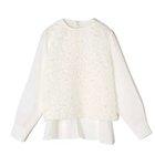 【イーバイエクラ/E by eclat】のシャギージャカード切り替えブラウス アイボリー|ID: prp329100004625388 ipo3291000000033616830