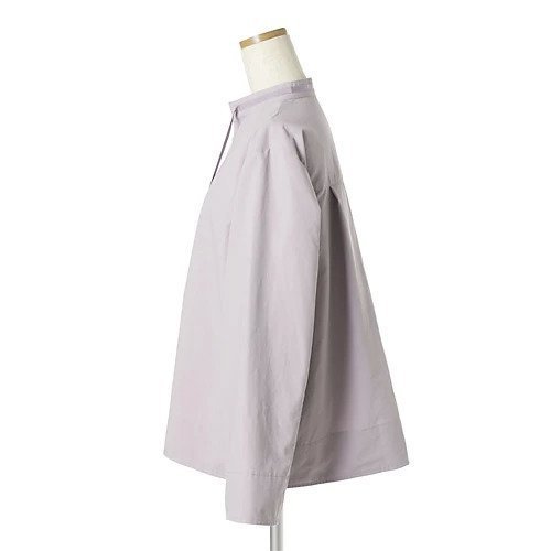 【イーバイエクラ/E by eclat】のバンドカラーキーネックシャツ 人気、トレンドファッション・服の通販 founy(ファニー) 　ファッション　Fashion　レディースファッション　Fashion for Women　トップス・カットソー　Cut & Sew Tops　シャツ・ブラウス・オフィスカジュアル　Elegant Blouses & Button-Ups　なめらか　Smooth, Silky Texture　タイプライター　Typewriter Fabric, Crisp Cotton　フォルム　Silhouette, Form　洗える　Machine Washable　other-3|ID: prp329100004625390 ipo3291000000033229865