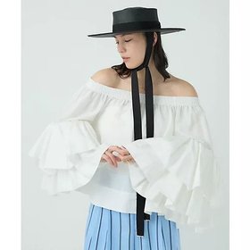【カオス/Chaos】 フォンダンブラウス人気、トレンドファッション・服の通販 founy(ファニー) ファッション Fashion レディースファッション Fashion for Women トップス・カットソー Cut & Sew Tops シャツ・ブラウス・オフィスカジュアル Elegant Blouses & Button-Ups 2025年 2025 2025春夏・S/S Spring/Summer 2025 SS25 シャーリング Shirring, Ruched ドロップ Drop Shoulder, Dropped Style フリル Frill, Ruffle リボン Ribbon, Bow |ID:prp329100004625392