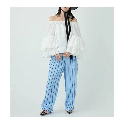 【カオス/Chaos】のフォンダンブラウス 人気、トレンドファッション・服の通販 founy(ファニー) 　ファッション　Fashion　レディースファッション　Fashion for Women　トップス・カットソー　Cut & Sew Tops　シャツ・ブラウス・オフィスカジュアル　Elegant Blouses & Button-Ups　2025年　2025　2025春夏・S/S　Spring/Summer 2025 SS25　シャーリング　Shirring, Ruched　ドロップ　Drop Shoulder, Dropped Style　フリル　Frill, Ruffle　リボン　Ribbon, Bow　other-3|ID: prp329100004625392 ipo3291000000033229876