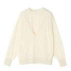 【イーバイエクラ/E by eclat】のディープVネックツインニット 人気、トレンドファッション・服の通販 founy(ファニー) ファッション Fashion レディースファッション Fashion for Women トップス・カットソー Cut & Sew Tops ニット Knit Tops & Sweaters Vネックトップス V-Neck Tops / V-Cut Neckline Shirts バランス Balance, Style Balance 洗える Machine Washable thumbnail アイボリー|ID: prp329100004625405 ipo3291000000033229983