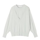 【イーバイエクラ/E by eclat】のディープVネックツインニット 人気、トレンドファッション・服の通販 founy(ファニー) ファッション Fashion レディースファッション Fashion for Women トップス・カットソー Cut & Sew Tops ニット Knit Tops & Sweaters Vネックトップス V-Neck Tops / V-Cut Neckline Shirts バランス Balance, Style Balance 洗える Machine Washable thumbnail ライトグレー|ID: prp329100004625405 ipo3291000000033229987