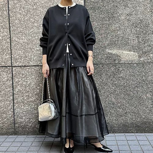 【イーバイエクラ/E by eclat】のミラノリブスナップカーディガン 人気、トレンドファッション・服の通販 founy(ファニー) 　ファッション　Fashion　レディースファッション　Fashion for Women　トップス・カットソー　Cut & Sew Tops　カーディガン・羽織り　Layered Style Cardigans　カーディガン　Cardigan, Knitwear　ミラノリブ　Milano Rib, Milano Stitch　夏　Summer　春　Spring　S/S・春夏　SS, Spring/Summer, Warm Season　洗える　Machine Washable　A/W・秋冬　Autumn/Winter　other-3|ID: prp329100004625406 ipo3291000000033616891