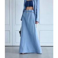 【カオス/Chaos】のシャウエンロングスカート 人気、トレンドファッション・服の通販 founy(ファニー) ファッション Fashion レディースファッション Fashion for Women スカート Skirts ロングスカート Long Skirts / Maxi & Midi Skirts 2025年 2025 2025春夏・S/S Spring/Summer 2025 SS25 エレガント 上品 Elegant ジャケット Jacket, Outerwear ストレート Straight, Straight Cut |ID:prp329100004625410