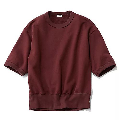 【ロエフ/LOEFF】の半袖スウェット インテリア・キッズ・メンズ・レディースファッション・服の通販 founy(ファニー) 　ファッション　Fashion　レディースファッション　Fashion for Women　トップス・カットソー　Cut & Sew Tops　レディースパーカー・カジュアルフーディー　Casual Hoodies & Sweatshirts　スウェット・クルーネックトップス　Sweatshirts & Crewnecks / Relaxed Fit Sweat Tops　スウェット / スエット　Sweatshirt, Sweatwear　トレンド　Trend, Trending Now　バランス　Balance, Style Balance　モダン　Modern, Contemporary　半袖　Short Sleeve, Half Sleeve　洗える　Machine Washable　秋　Autumn　ワイン|ID: prp329100004626289 ipo3291000000033243669