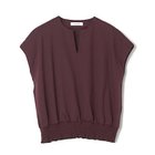 【イーバイエクラ/E by eclat】のキーネック裾ギャザートップス 人気、トレンドファッション・服の通販 founy(ファニー) ファッション Fashion レディースファッション Fashion for Women トップス・カットソー Cut & Sew Tops なめらか Smooth, Silky Texture シャーリング Shirring, Ruched シルケット Silket, Silky Cotton スリーブ Sleeve, Long Sleeve / Short Sleeve フレンチ French, French Style エレガント 上品 Elegant 洗える Machine Washable thumbnail ボルドー|ID: prp329100004626290 ipo3291000000033243687