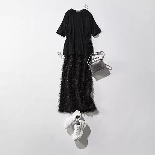 【イーバイエクラ/E by eclat】の大人五分袖パックTシャツ 人気、トレンドファッション・服の通販 founy(ファニー) 　ファッション　Fashion　レディースファッション　Fashion for Women　トップス・カットソー　Cut & Sew Tops　シャツ・ブラウス・オフィスカジュアル　Elegant Blouses & Button-Ups　ロングTシャツ・Tシャツ　Longline T-Shirts & Tees　オーガンジー　Organza Fabric　カットソー　Cut and Sewn Top　洗える　Machine Washable　other-3|ID: prp329100004626291 ipo3291000000033357152