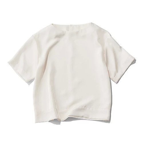 【エムセブンデイズ/M7days】の艶五分袖Tブラウス インテリア・キッズ・メンズ・レディースファッション・服の通販 founy(ファニー) 　ファッション　Fashion　レディースファッション　Fashion for Women　トップス・カットソー　Cut & Sew Tops　シャツ・ブラウス・オフィスカジュアル　Elegant Blouses & Button-Ups　おすすめ　Recommended / Our Picks　インナー　Innerwear　ジャケット　Jacket, Outerwear　洗える　Machine Washable　オフホワイト|ID: prp329100004626292 ipo3291000000033243723