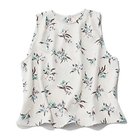 【エムセブンデイズ/M7days】のフラワープリント ノースリーブブラウス オフホワイト|ID:prp329100004626295