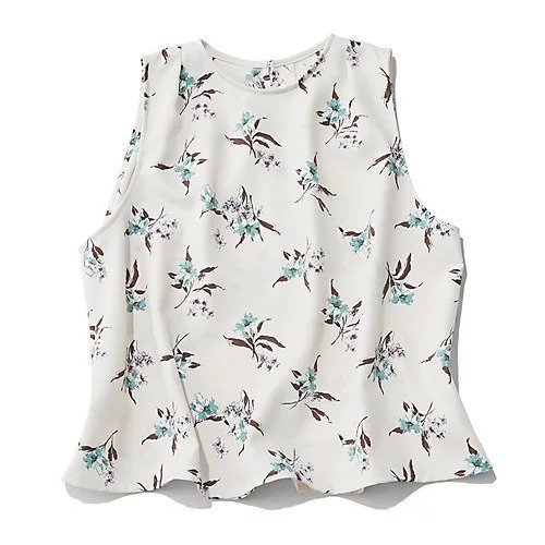 【エムセブンデイズ/M7days】のフラワープリント ノースリーブブラウス インテリア・キッズ・メンズ・レディースファッション・服の通販 founy(ファニー) ファッション Fashion レディースファッション Fashion for Women トップス・カットソー Cut & Sew Tops キャミソール&ノースリーブ Camisoles & Sleeveless Tops シャツ・ブラウス・オフィスカジュアル Elegant Blouses & Button-Ups 花柄・フラワープリント・モチーフ Floral Prints & Motifs / Flower Pattern Tops シンプル Simple, Minimal スリーブ Sleeve, Long Sleeve / Short Sleeve トレンド Trend, Trending Now ノースリーブ Sleeveless, No-Sleeve フラワー Flower, Floral プリント Print, Printed Pattern エレガント 上品 Elegant 夏 Summer 洗える Machine Washable オフホワイト|ID: prp329100004626295 ipo3291000000035442036