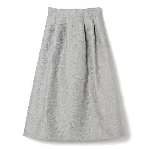 【イーバイエクラ/E by eclat】のジャカードタックスカート インテリア・キッズ・メンズ・レディースファッション・服の通販 founy(ファニー) 　ファッション　Fashion　レディースファッション　Fashion for Women　スカート　Skirts　ライトグレー|ID: prp329100004626313 ipo3291000000033243913