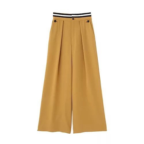 【アドーア/ADORE】のドライタッチツイルパンツ インテリア・キッズ・メンズ・レディースファッション・服の通販 founy(ファニー) 　ファッション　Fashion　レディースファッション　Fashion for Women　パンツ　Pants & Trousers　おすすめ　Recommended / Our Picks　スタンダード　Standard, Basic　ツイル　Twist, Twisted Detail　ドレープ　Drape, Draping Fabric　フィット　Fit, Slim Fit　ボーダー　Border, Stripe　ワイド　Wide, Wide Fit　エレガント 上品　Elegant　キャメル|ID: prp329100004626327 ipo3291000000033244042