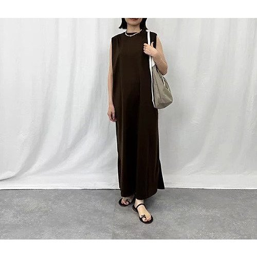 【スローン/SLOANE】の【Marisol別注】カットソーワンピース 人気、トレンドファッション・服の通販 founy(ファニー) 　ファッション　Fashion　レディースファッション　Fashion for Women　ワンピース　Dresses　ショルダー　Shoulder, Shoulder Strap　ストレッチ　Stretch, Stretchy Fabric　スリット　Slit, Slit Detail　トレンド　Trend, Trending Now　ノースリーブ　Sleeveless, No-Sleeve　フォーマル　Formal, Dressy　フラット　Flat, Flat Shoes　別注　Limited Edition, Custom Order　洗える　Machine Washable　other-2|ID: prp329100004626348 ipo3291000000033726957