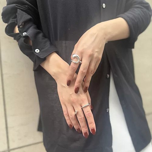 【アサミ フジカワ/ASAMIFUJIKAWA】の2連リング 人気、トレンドファッション・服の通販 founy(ファニー) 　ファッション　Fashion　レディースファッション　Fashion for Women　シルバー　Silver, Metallic Silver　フォルム　Silhouette, Form　ラグジュアリー　Luxury, Elegant　夏　Summer　other-2|ID: prp329100004626378 ipo3291000000033394928