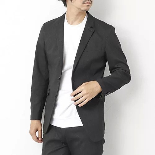 【シュテットシュタイン/Stutostein / MEN】の《ビジカジ/セットアップ対応》ピンヘッドストレッチ JKT 25AW インテリア・キッズ・メンズ・レディースファッション・服の通販 founy(ファニー) 　ファッション　Fashion　メンズファッション　Fashion for Men　セットアップ　Matching Sets　2025年　2025　2025-2026秋冬・A/W　Autumn/Winter 2025–26 AW25–26　コンパクト　Compact, Small Size　ゴルフ　Golf　ジャケット　Jacket, Outerwear　ストレッチ　Stretch, Stretchy Fabric　スマート　Smart, Elegant　スリム　Slim, Slim Fit　セットアップ　Set-Up, Coordinated Outfit　パイピング　Piping, Trim Design　ビジネス 仕事 通勤　Business / Work / Commuting　フロント　Front, Front Design　無地　Plain, Solid Color　羽織　Haori, Light Jacket　チャコールグレー|ID: prp329100004626412 ipo3291000000033244764
