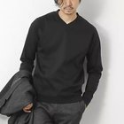【ノーリーズ グッドマン/NOLLEY'S goodman / MEN】の《ビジカジ対応》シルケットスムースドレスL/S V Tシャツ 25AW ブラック|ID: prp329100004626419 ipo3291000000033927449