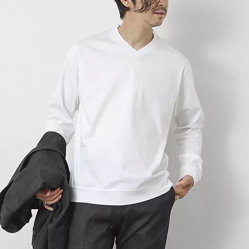 【ノーリーズ グッドマン/NOLLEY'S goodman / MEN】の《ビジカジ対応》シルケットスムースドレスL/S V Tシャツ 25AW 人気、トレンドファッション・服の通販 founy(ファニー) 　ファッション　Fashion　メンズファッション　Fashion for Men　2025年　2025　2025-2026秋冬・A/W　Autumn/Winter 2025–26 AW25–26　インナー　Innerwear　カーディガン　Cardigan, Knitwear　シルケット　Silket, Silky Cotton　ジャケット　Jacket, Outerwear　バランス　Balance, Style Balance　ビジネス 仕事 通勤　Business / Work / Commuting　エレガント 上品　Elegant　長袖　Long Sleeve, Full Sleeve　other-2|ID: prp329100004626419 ipo3291000000033927451