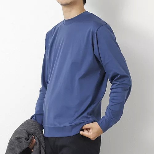 【ノーリーズ グッドマン/NOLLEY'S goodman / MEN】の《ビジカジ対応》シルケットスムースドレスL/S Tシャツ 25AW インテリア・キッズ・メンズ・レディースファッション・服の通販 founy(ファニー) 　ファッション　Fashion　メンズファッション　Fashion for Men　2025年　2025　2025-2026秋冬・A/W　Autumn/Winter 2025–26 AW25–26　インナー　Innerwear　カーディガン　Cardigan, Knitwear　シルケット　Silket, Silky Cotton　ジャケット　Jacket, Outerwear　バランス　Balance, Style Balance　ビジネス 仕事 通勤　Business / Work / Commuting　エレガント 上品　Elegant　長袖　Long Sleeve, Full Sleeve　ブルー|ID: prp329100004626422 ipo3291000000033927457