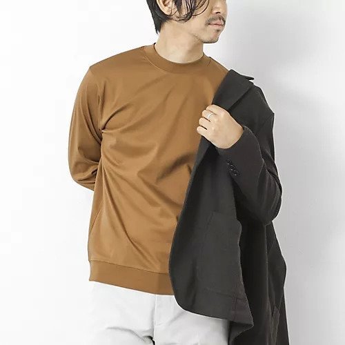 【ノーリーズ グッドマン/NOLLEY'S goodman / MEN】の《ビジカジ対応》シルケットスムースドレスL/S Tシャツ 25AW インテリア・キッズ・メンズ・レディースファッション・服の通販 founy(ファニー) 　ファッション　Fashion　メンズファッション　Fashion for Men　2025年　2025　2025-2026秋冬・A/W　Autumn/Winter 2025–26 AW25–26　インナー　Innerwear　カーディガン　Cardigan, Knitwear　シルケット　Silket, Silky Cotton　ジャケット　Jacket, Outerwear　バランス　Balance, Style Balance　ビジネス 仕事 通勤　Business / Work / Commuting　エレガント 上品　Elegant　長袖　Long Sleeve, Full Sleeve　キャメル|ID: prp329100004626422 ipo3291000000033927458