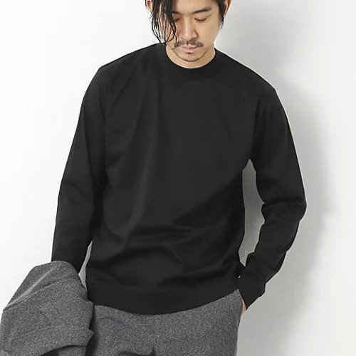 【ノーリーズ グッドマン/NOLLEY'S goodman / MEN】の《ビジカジ対応》シルケットスムースドレスL/S Tシャツ 25AW インテリア・キッズ・メンズ・レディースファッション・服の通販 founy(ファニー) 　ファッション　Fashion　メンズファッション　Fashion for Men　2025年　2025　2025-2026秋冬・A/W　Autumn/Winter 2025–26 AW25–26　インナー　Innerwear　カーディガン　Cardigan, Knitwear　シルケット　Silket, Silky Cotton　ジャケット　Jacket, Outerwear　バランス　Balance, Style Balance　ビジネス 仕事 通勤　Business / Work / Commuting　エレガント 上品　Elegant　長袖　Long Sleeve, Full Sleeve　ブラック|ID: prp329100004626422 ipo3291000000033927459