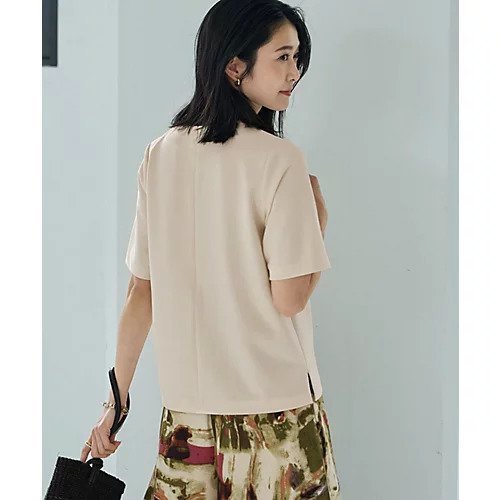 【スタイルデリ/STYLE DELI】の【匠ジョーゼット】スタイリッシュ半袖ブラウス 人気、トレンドファッション・服の通販 founy(ファニー) 　ファッション　Fashion　レディースファッション　Fashion for Women　トップス・カットソー　Cut & Sew Tops　シャツ・ブラウス・オフィスカジュアル　Elegant Blouses & Button-Ups　インナー　Innerwear　軽量　Lightweight, Ultra Light　サロペット　Overalls, Salopette　ジャケット　Jacket, Outerwear　ジョーゼット　Georgette, Semi-Sheer Fabric　スタイリッシュ　Stylish, Fashionable　ストレッチ　Stretch, Stretchy Fabric　スリット　Slit, Slit Detail　セットアップ　Set-Up, Coordinated Outfit　長袖　Long Sleeve, Full Sleeve　ボーイズ　Boyish, Boy Style　半袖　Short Sleeve, Half Sleeve　ラウンド　Round, Round Neck　冬　Winter / This Winter　A/W・秋冬　Autumn/Winter　夏　Summer　エレガント 上品　Elegant　ビジネス 仕事 通勤　Business / Work / Commuting　other-3|ID: prp329100004627466 ipo3291000000033260066