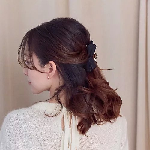 【フィービィー/phoebe】のミディアムオーガンジーリボンバンスクリップ 人気、トレンドファッション・服の通販 founy(ファニー) 　ファッション　Fashion　レディースファッション　Fashion for Women　オーガンジー　Organza Fabric　サテン　Satin, Glossy Fabric　ハーフ　Half, Half-Length　エレガント 上品　Elegant　定番　Standard, Basic Item　other-3|ID: prp329100004628591 ipo3291000000033274864