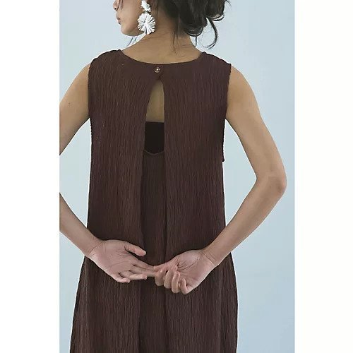 【マージュール/marjour】のTEXTURED SLEEVELESS DRESS 人気、トレンドファッション・服の通販 founy(ファニー) 　ファッション　Fashion　レディースファッション　Fashion for Women　トップス・カットソー　Cut & Sew Tops　ワンピース　Dresses　フォーマル・パーティードレス・結婚式用ドレス　Elegant & Casual Dresses　アクセサリー　Fashion Accessories　シンプル　Simple, Minimal　ストレッチ　Stretch, Stretchy Fabric　パターン　Pattern, Design Print　ポケット　Pocket, Pocket Detail　ループ　Loop, Loop Knit　夏　Summer　other-2|ID: prp329100004629370 ipo3291000000033285586