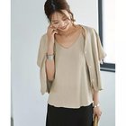 【スタイルデリ/STYLE DELI】の麻調綿混素材の羽織りキャミセット ライトベージュ|ID:prp329100004629395