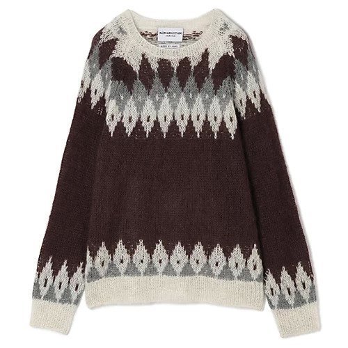 【ノーマリズム テキスタイル/NOMARHYTHM TEXTILE】のHand Knit Snowflake Sweater インテリア・キッズ・メンズ・レディースファッション・服の通販 founy(ファニー) https://founy.com/ ファッション Fashion レディースファッション Fashion for Women トップス・カットソー Cut & Sew Tops ニット Knit Tops & Sweaters レディースパーカー・カジュアルフーディー Casual Hoodies & Sweatshirts スウェット・クルーネックトップス Sweatshirts & Crewnecks / Relaxed Fit Sweat Tops クラシカル Classical, Vintage-Inspired ショート Short, Short Length デニム Denim, Jeans Material モダン Modern, Contemporary |ID: prp329100004629397 ipo3291000000035309488