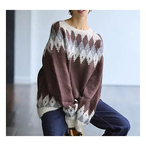 【ノーマリズム テキスタイル/NOMARHYTHM TEXTILE】のHand Knit Snowflake Sweater 人気、トレンドファッション・服の通販 founy(ファニー) ファッション Fashion レディースファッション Fashion for Women トップス・カットソー Cut & Sew Tops ニット Knit Tops & Sweaters レディースパーカー・カジュアルフーディー Casual Hoodies & Sweatshirts スウェット・クルーネックトップス Sweatshirts & Crewnecks / Relaxed Fit Sweat Tops クラシカル Classical, Vintage-Inspired ショート Short, Short Length デニム Denim, Jeans Material モダン Modern, Contemporary other-3|ID: prp329100004629397 ipo3291000000035309497