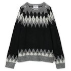 【ノーマリズム テキスタイル/NOMARHYTHM TEXTILE】のHand Knit Snowflake Sweater Black|ID: prp329100004629397 ipo3291000000036041085