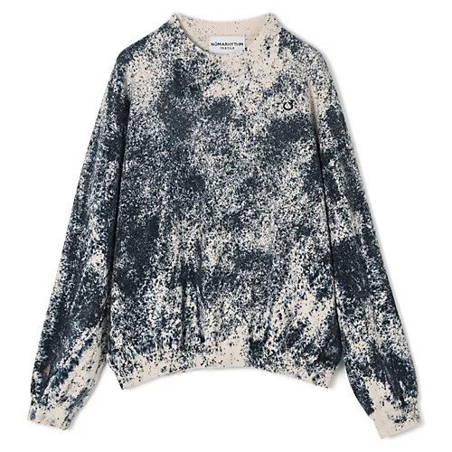 【ノーマリズム テキスタイル/NOMARHYTHM TEXTILE】のHand Dye Twist Sweat インテリア・キッズ・メンズ・レディースファッション・服の通販 founy(ファニー) 　ファッション　Fashion　レディースファッション　Fashion for Women　トップス・カットソー　Cut & Sew Tops　レディースパーカー・カジュアルフーディー　Casual Hoodies & Sweatshirts　スウェット・クルーネックトップス　Sweatshirts & Crewnecks / Relaxed Fit Sweat Tops　スウェット / スエット　Sweatshirt, Sweatwear　ツイスト　Tweed, Tweed Fabric　パターン　Pattern, Design Print　洗える　Machine Washable　Off x Black|ID: prp329100004629399 ipo3291000000035435622