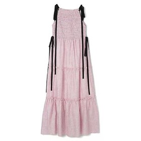 【ガニー/GANNI】のShibori Pleat Maxi Smock Slip Dress 人気、トレンドファッション・服の通販 founy(ファニー) ファッション Fashion レディースファッション Fashion for Women ワンピース Dresses フォーマル・パーティードレス・結婚式用ドレス Elegant & Casual Dresses 2025年 2025 2025-2026秋冬・A/W Autumn/Winter 2025–26 AW25–26 ガーリー Girly, Feminine Style ギンガム Gingham, Gingham Fabric シャーリング Shirring, Ruched チェック Check, Plaid, Tartan バランス Balance, Style Balance マキシ Maxi, Full Length リボン Ribbon, Bow 洗える Machine Washable |ID:prp329100004629401