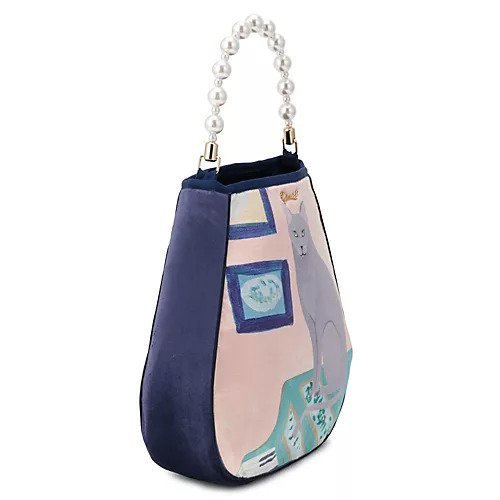 【ミュベール/MUVEIL】のブリアンダコラボ ネコプリントBAG 人気、トレンドファッション・服の通販 founy(ファニー) 　ファッション　Fashion　レディースファッション　Fashion for Women　バッグ　Bags　2025年　2025　2025-2026秋冬・A/W　Autumn/Winter 2025–26 AW25–26　イラスト　Illustration　コラボ　Collaboration, Collab　ネコ　Cat, Feline Motif　パール　Pearl, Pearl Accent　プリント　Print, Printed Pattern　ベロア　Velour, Soft Velvet　エレガント 上品　Elegant　other-2|ID: prp329100004629402 ipo3291000000033286234