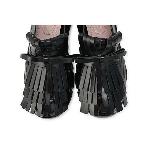 【シモーン ロシャ/SIMONE ROCHA】のFRINGE TRACKER LOAFER 人気、トレンドファッション・服の通販 founy(ファニー) ファッション Fashion レディースファッション Fashion for Women 2025年 2025 2025-2026秋冬・A/W Autumn/Winter 2025–26 AW25–26 スニーカー Sneakers, Trainers ドッキング Docking, Mixed Material フリンジ Fringe, Tassel リボン Ribbon, Bow other-3|ID: prp329100004629405 ipo3291000000034865884