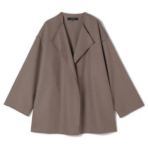 【フローレント/FLORENT】のCOLLARLESS SHORT COAT インテリア・キッズ・メンズ・レディースファッション・服の通販 founy(ファニー) 　ファッション　Fashion　レディースファッション　Fashion for Women　アウター　Coat / Outerwear Collection　コート・ロングコート・ピーコート　Long Coats, Peacoats & More　バランス　Balance, Style Balance　フロント　Front, Front Design　ロング　Long, Long-Length　エレガント 上品　Elegant　洗える　Machine Washable　COCOA|ID: prp329100004629411 ipo3291000000033286318