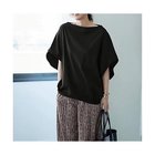 【スタイルデリ/STYLE DELI】の【ものづくりJAPAN】ディオラマボートネックドルマンTシャツ ブラック|ID:prp329100004630899