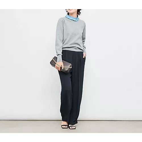 【ノーリーズ/NOLLEY'S】のプリーツ衿取り外しプルオーバーニット 人気、トレンドファッション・服の通販 founy(ファニー) 　ファッション　Fashion　レディースファッション　Fashion for Women　トップス・カットソー　Cut & Sew Tops　ニット　Knit Tops & Sweaters　カジュアルプルオーバー・ニットトップス　Pullovers & Knit Tops / Casual Pullovers　2025年　2025　2025-2026秋冬・A/W　Autumn/Winter 2025–26 AW25–26　シンプル　Simple, Minimal　ストレッチ　Stretch, Stretchy Fabric　プリーツ　Pleats, Pleated　ビジネス 仕事 通勤　Business / Work / Commuting　夏　Summer　other-2|ID: prp329100004630903 ipo3291000000033314523