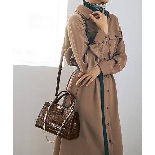 【トプカピ/TOPKAPI】の【TREASURE TOPKAPI】クロコ エナメル 2way ハンドバッグ 人気、トレンドファッション・服の通販 founy(ファニー) 　ファッション　Fashion　レディースファッション　Fashion for Women　バッグ　Bags　エナメル　Patent Leather　クロコ　Crocodile, Croc Embossed　ショルダー　Shoulder, Shoulder Strap　チェーン　Chain, Chain Strap　ポケット　Pocket, Pocket Detail　ラグジュアリー　Luxury, Elegant　other-2|ID: prp329100004630905 ipo3291000000033314540