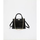 【トプカピ/TOPKAPI】の【TREASURE TOPKAPI】クロコ エナメル 2way ハンドバッグ ブラック|ID: prp329100004630905 ipo3291000000034376221