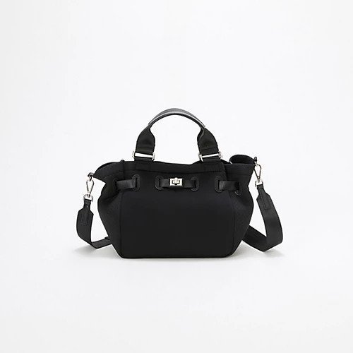 【トプカピ/TOPKAPI】の【TREASURE TOPKAPI】ネオプレン 2way ミニ トートバッグ インテリア・キッズ・メンズ・レディースファッション・服の通販 founy(ファニー) 　ファッション　Fashion　レディースファッション　Fashion for Women　バッグ　Bags　ショルダー　Shoulder, Shoulder Strap　シルバー　Silver, Metallic Silver　ポケット　Pocket, Pocket Detail　リップ　Lip, Lip Motif　ブラック|ID: prp329100004630907 ipo3291000000033314548
