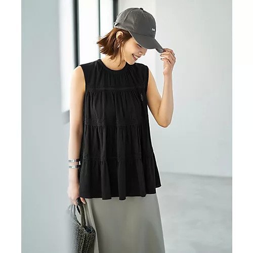 【スタイルデリ/STYLE DELI】の楊柳レースポイントブラウス 人気、トレンドファッション・服の通販 founy(ファニー) 　ファッション　Fashion　レディースファッション　Fashion for Women　トップス・カットソー　Cut & Sew Tops　シャツ・ブラウス・オフィスカジュアル　Elegant Blouses & Button-Ups　インナー　Innerwear　カーゴパンツ　Cargo Pants, Utility Pants　キャミ　Camisole, Cami Top　キャミソール　Camisole, Spaghetti Strap Top　ショート　Short, Short Length　センター　Center, Center Line　タンク　Tank Top, Sleeveless Top　ダメージ　Distressed, Destroyed　チュニック　Tunic, Long Top　デニム　Denim, Jeans Material　定番　Standard, Basic Item　人気　Popular, Best Seller　ペンシル　Pencil, Pencil Skirt　レース　Lace, Lace Fabric　ワイド　Wide, Wide Fit　おすすめ　Recommended / Our Picks　夏　Summer　other-3|ID: prp329100004631577 ipo3291000000033327786