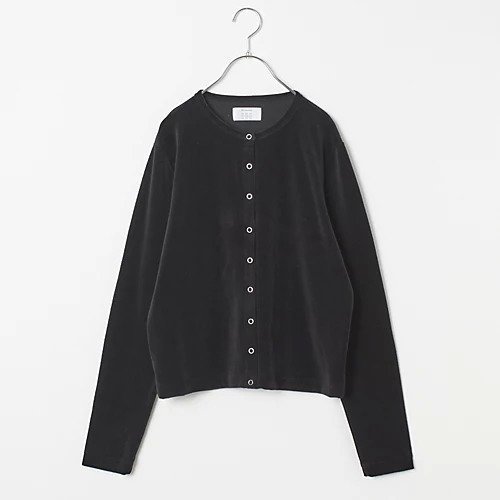 【トゥエルブクローゼット/12closet】の【洗える】ベロアスナップカーディガン 人気、トレンドファッション・服の通販 founy(ファニー) 　ファッション　Fashion　レディースファッション　Fashion for Women　トップス・カットソー　Cut & Sew Tops　カーディガン・羽織り　Layered Style Cardigans　ベロアトップス　Velour Tops / Velvet-Look Items　インナー　Innerwear　カットソー　Cut and Sewn Top　フロント　Front, Front Design　ベロア　Velour, Soft Velvet　エレガント 上品　Elegant　洗える　Machine Washable　 other-1|ID: prp329100004631586 ipo3291000000033327921