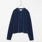 【トゥエルブクローゼット/12closet】の【洗える】ベロアスナップカーディガン 人気、トレンドファッション・服の通販 founy(ファニー) ファッション Fashion レディースファッション Fashion for Women トップス・カットソー Cut & Sew Tops カーディガン・羽織り Layered Style Cardigans ベロアトップス Velour Tops / Velvet-Look Items インナー Innerwear カットソー Cut and Sewn Top フロント Front, Front Design ベロア Velour, Soft Velvet エレガント 上品 Elegant 洗える Machine Washable thumbnail ブルー|ID: prp329100004631586 ipo3291000000033327927